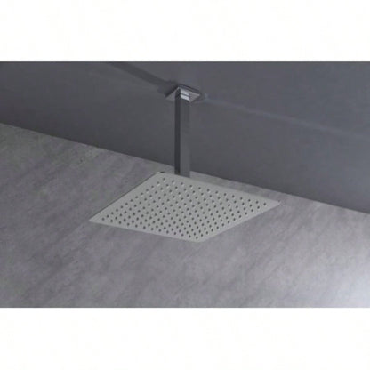 High Pressure Rain Shower, Ultra - Showerhead 304 Stainless Steel Waterfall Shower with Self - Clean Nozzles, Full Body Covering