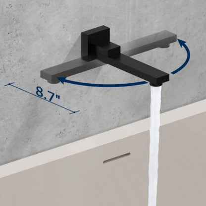 Male NPT Matte Black Shower System, 12 Inch Shower Fixtures Rain Shower with Handheld Shower Spray, Wall Mount Shower Faucet Set BathroomPressure Balance Shower Trim Kit Included