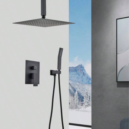 Ceiling Mounted Shower System Combo Set with Handheld and 10Shower