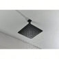 16 Inch Square Rain Shower Matte Black 304 Stainless Steel Showerhead