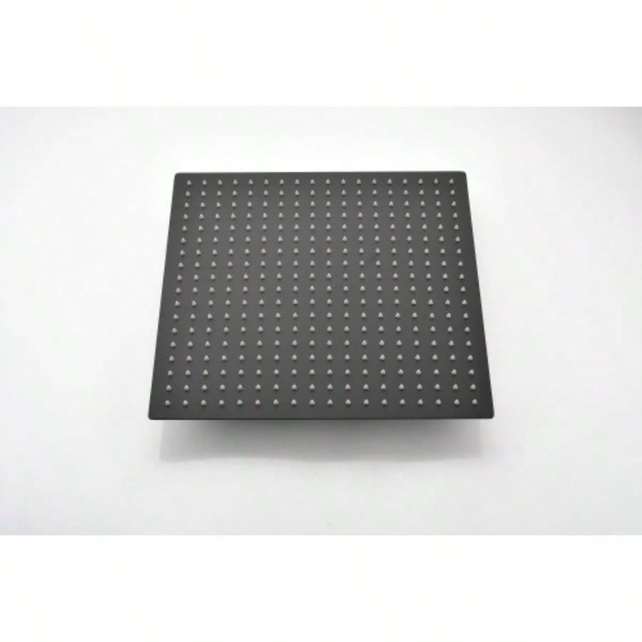 16 Inch Square Rain Shower Matte Black 304 Stainless Steel Showerhead