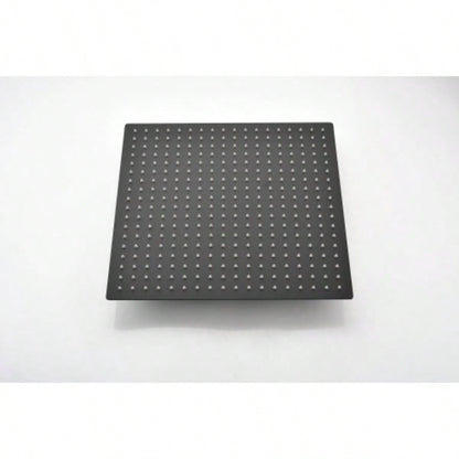 16 Inch Square Rain Shower Matte Black 304 Stainless Steel Showerhead