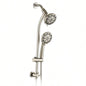 Drill - Stainless Steel Slide Bar Combo Rain Showerhead - Setting Hand, Dual Shower Spa System