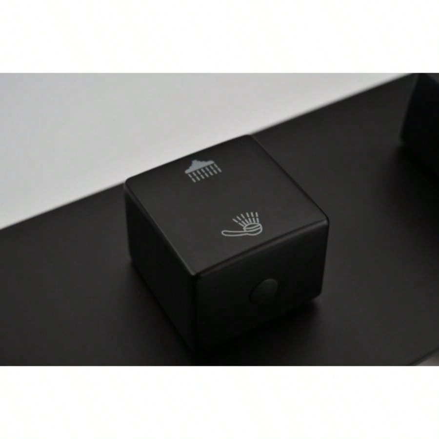 Brass Matte Black Shower Faucet Set Shower System 10 Inch Rainfall Shower with Handheld Sprayer Bathroom Luxury Rain Mixer Combo Set, Rough - in Included,