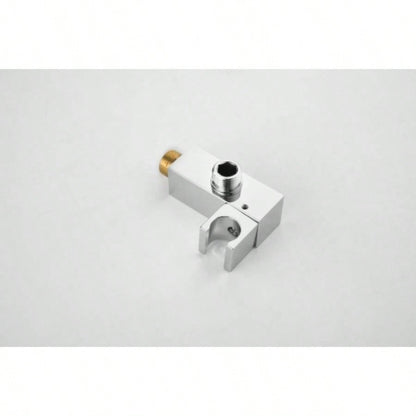 Wall mounted shower system combo with hand shower, 12 inch shower and tub spout