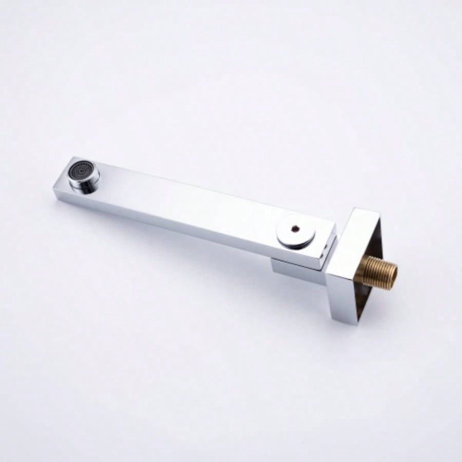 Wall mounted shower system combo with hand shower, 12 inch shower and tub spout