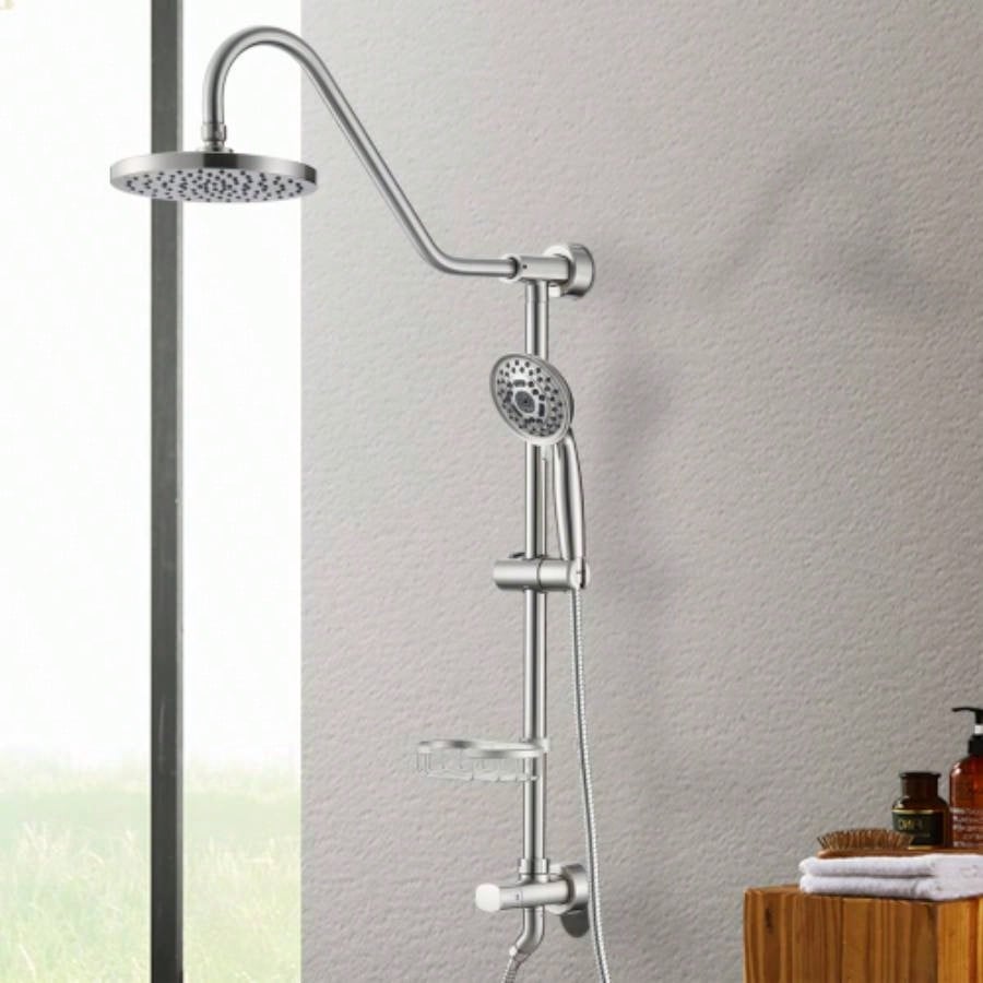 Shower with Handheld Shower System with 8 Rain Shower