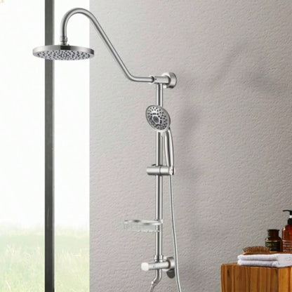 Shower with Handheld Shower System with 8 Rain Shower