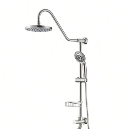 Shower with Handheld Shower System with 8 Rain Shower