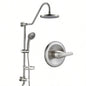 Shower with Handheld Shower System with 8 Rain Shower Rough - in Included