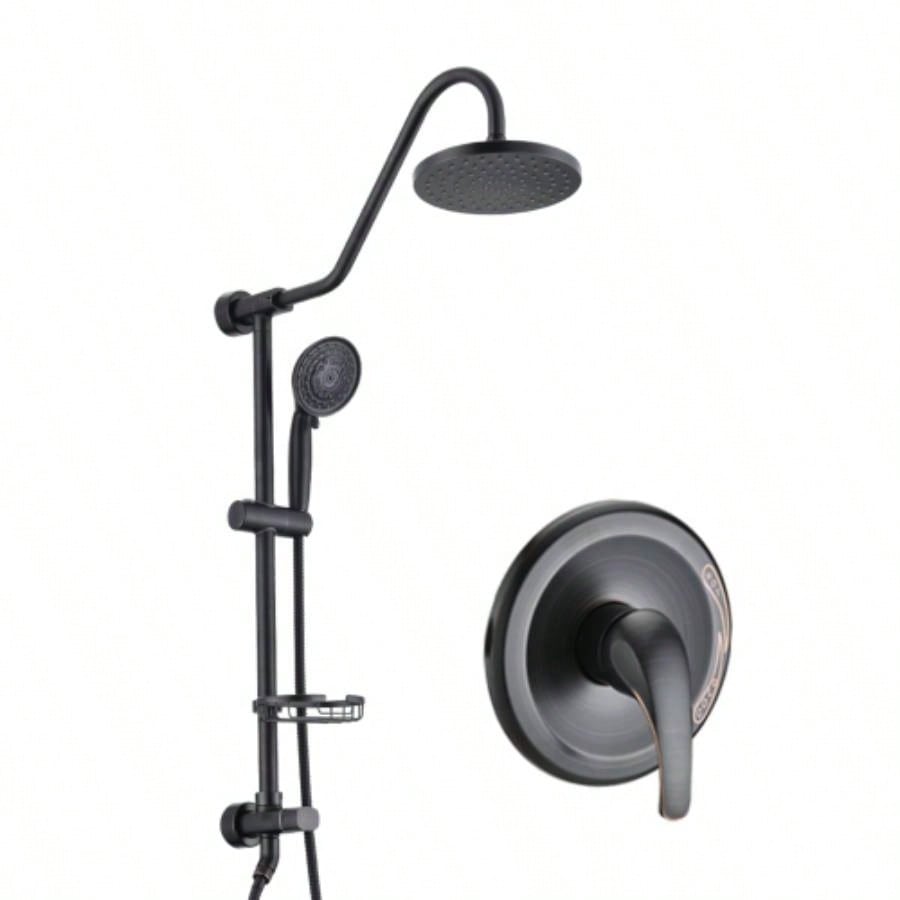 Shower with Handheld Shower System with 8 Rain Shower Rough - in Included