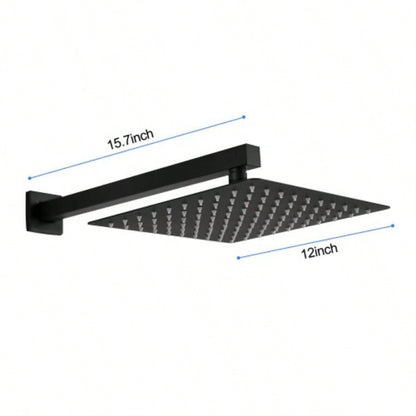 12 Wall Mount Rainfall Square Shower