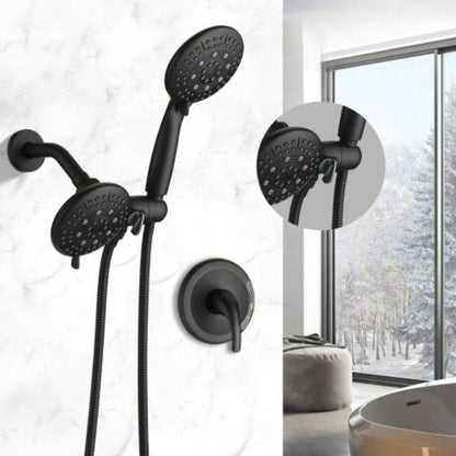 Classic High Pressure Single Handle 6 - Spray Patterns Rain shower with Handheld Shower Included