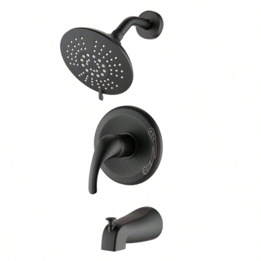 Single Handle Tub Spout and 5 - functions Shower Set Included