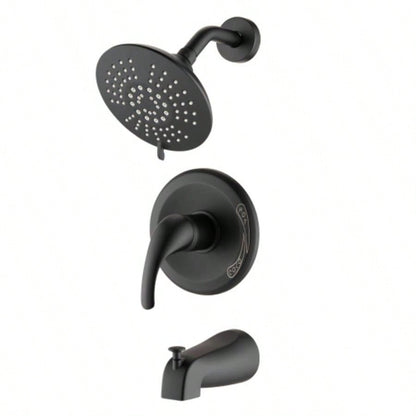 Single Handle Tub Spout and 5 - functions Shower Set Included