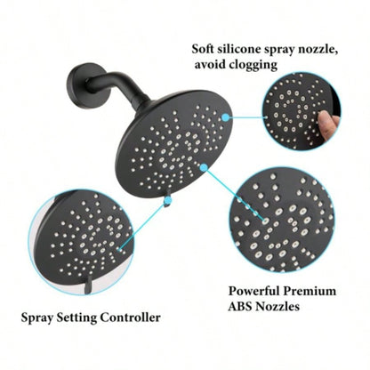 Single Handle Tub Spout and 5 - functions Shower Set Included