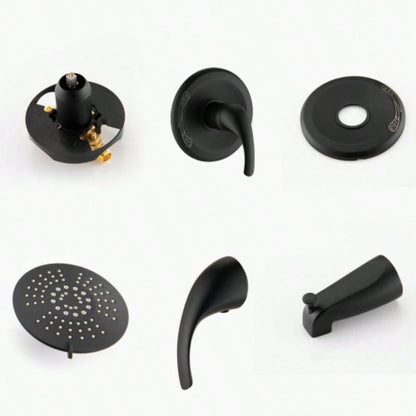 Single Handle Tub Spout and 5 - functions Shower Set Included
