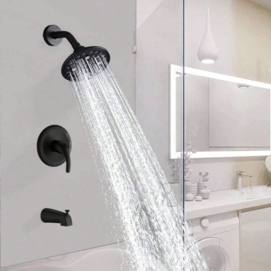 Single Handle 5 - functions Shower Set with Tub Spout Included