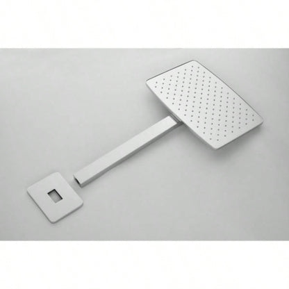 Shower System with Shower, Hand Shower, Slide Bar, Shower Arm, Hose, Trim, and Lever Handles