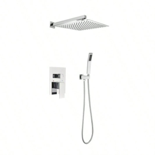 Shower Set System Bathroom Luxury Rain Mixer Shower Combo Set Wall Mounted Rainfall Shower Faucet