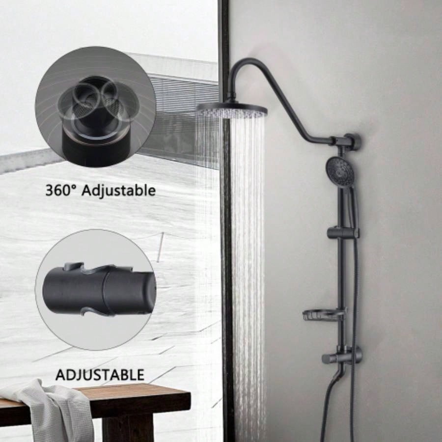 Handshower Shower with Handheld Shower System with 8 Rain Shower