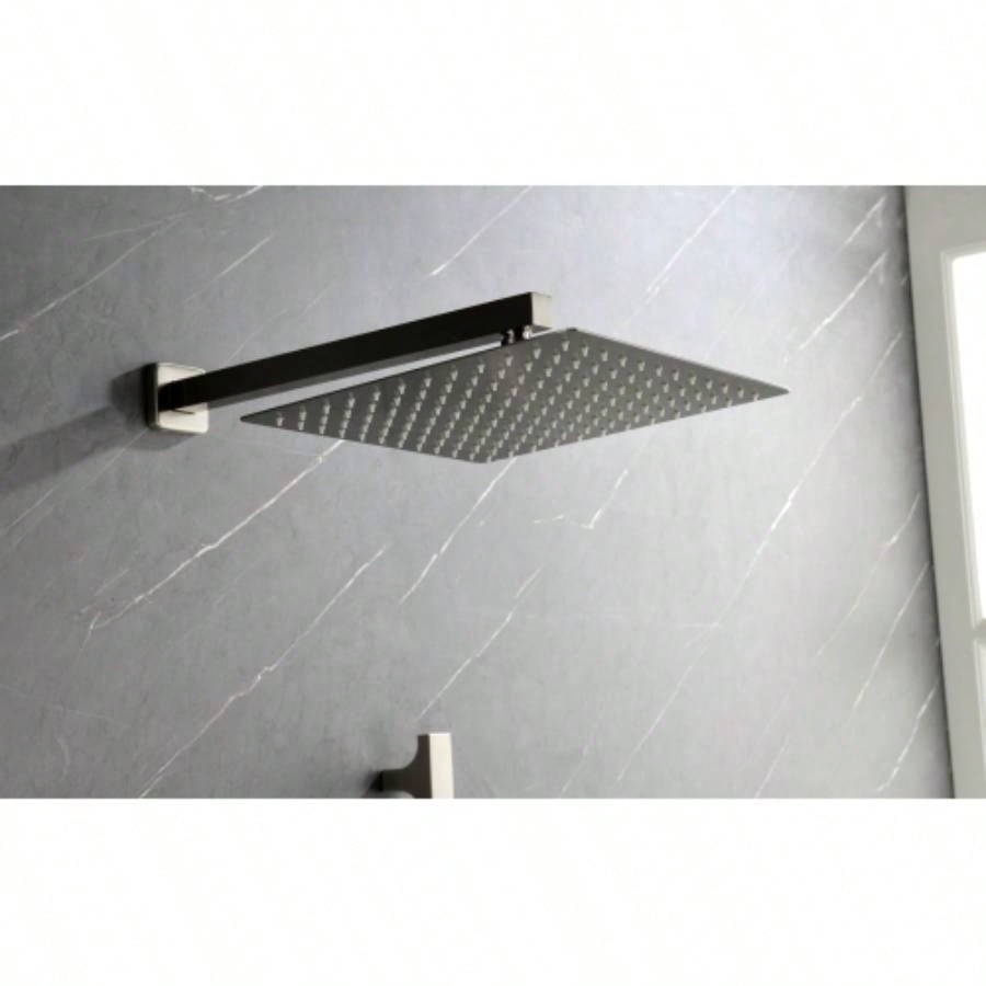 Shower System with Shower, Hand Shower, Slide Bar, Bodysprays, Shower Arm, Hose, Trim, and Lever Handles