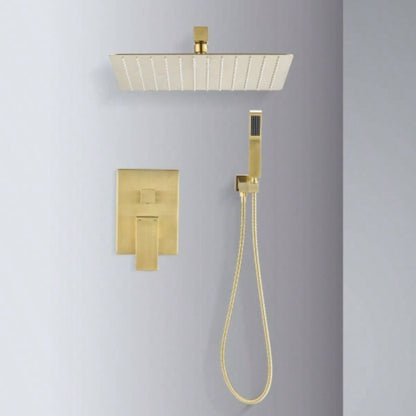 10 inch Shower Bathroom Luxury Rain Mixer Shower Complete Combo Set Wall Mounted