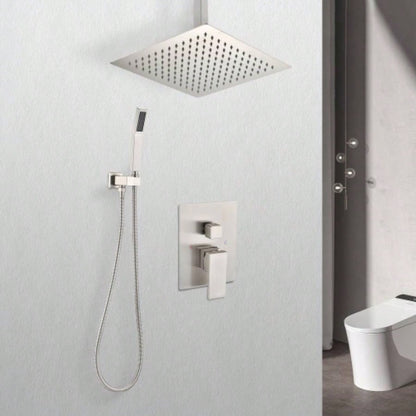 10 inch Shower Bathroom Luxury Rain Mixer Shower Complete Combo Set Wall Mounted