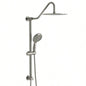 10 Inch Shower System with 5 Function Rain Hand Shower, 26.3 Slide Bar Shower Combo, Matte Black