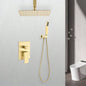10 inch Shower Bathroom Luxury Rain Mixer Shower Complete Combo Set Wall Mounted