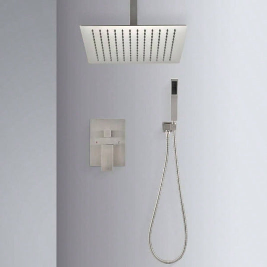 Ceiling Mounted Shower System Combo Set with Handheld and 16Shower