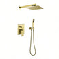 10 inch Shower Bathroom Luxury Rain Mixer Shower Complete Combo Set Wall Mounted