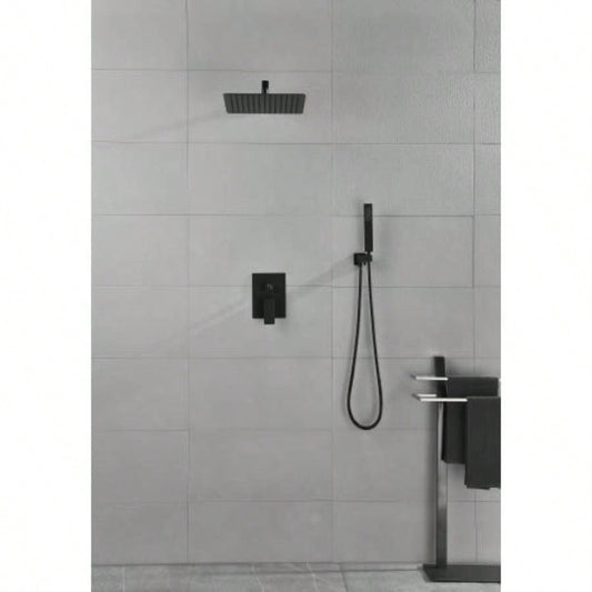 10 inch Shower Bathroom Luxury Rain Mixer Shower Complete Combo Set Wall Mounted