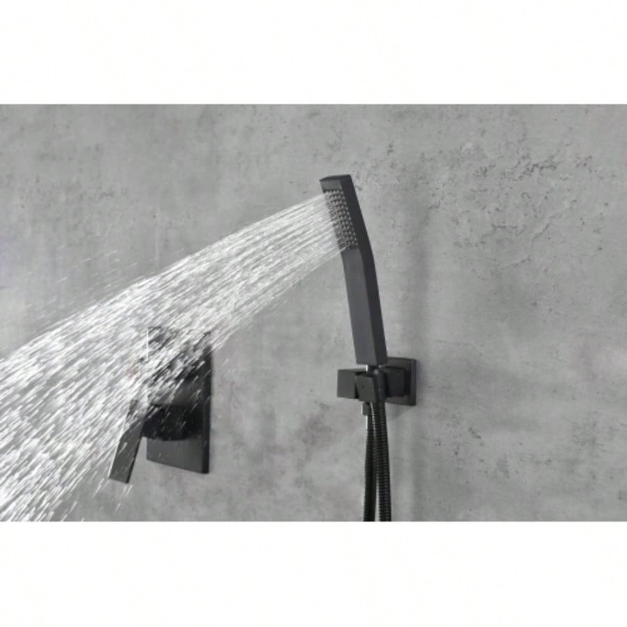 10 inch Shower Bathroom Luxury Rain Mixer Shower Complete Combo Set Wall Mounted