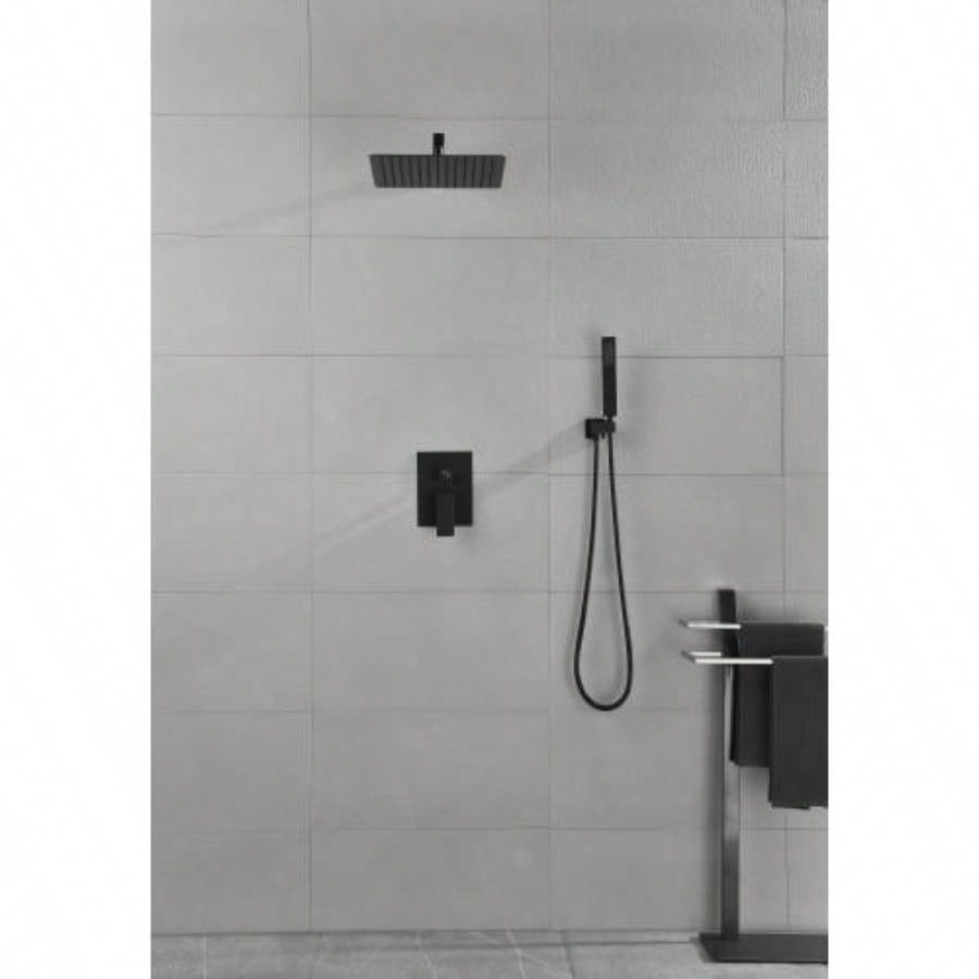 10 inch Shower Bathroom Luxury Rain Mixer Shower Complete Combo Set Wall Mounted