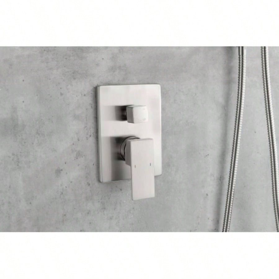 Shower System, Waterfall Rainfall Shower with Handheld, Shower Faucet Set Bathroom Wall Mounted