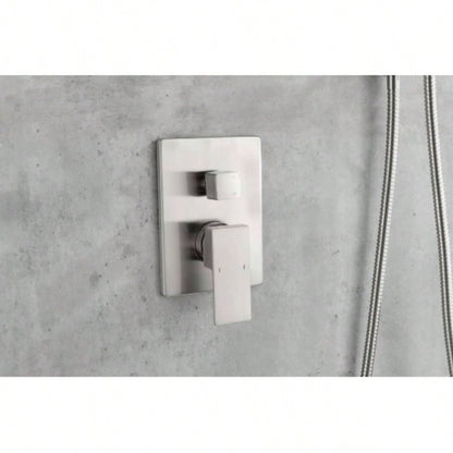 Shower System, Waterfall Rainfall Shower with Handheld, Shower Faucet Set Bathroom Wall Mounted