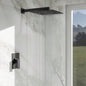 Shower Faucet Set, Shower System with 10 - Inch Rainfall Shower and Shower, Matte black