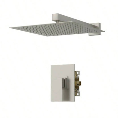 Shower Faucet Set, Shower System with 10 - Inch Rainfall Shower and Shower, Matte black