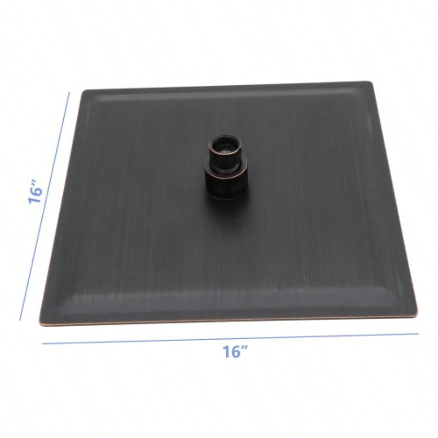 16 Square Rainfall Shower, Wall/Ceiling Mounted, Oil - Rubbed Bronze
