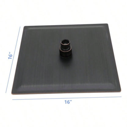 16 Square Rainfall Shower, Wall/Ceiling Mounted, Oil - Rubbed Bronze