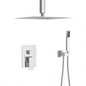 Dual Shower - 12 Inch Ceiling Mount Square Shower System with Rough - in,