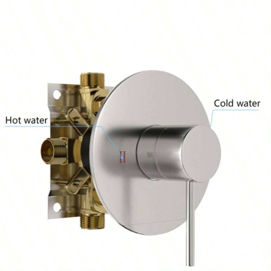 Shower Faucet Set, Shower System with 10 - Inch Rainfall Shower and Shower, Brushed Nickel