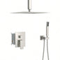 Dual Shower - 12 Inch Ceiling Mount Square Shower System with Rough - in,