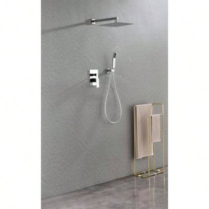 Shower Set System Bathroom Luxury Rain Mixer Shower Combo Set Wall Mounted Rainfall Shower Faucet