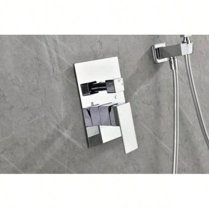 Shower Set System Bathroom Luxury Rain Mixer Shower Combo Set Wall Mounted Rainfall Shower Faucet