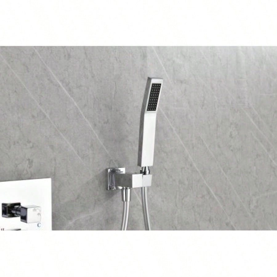 Shower Set System Bathroom Luxury Rain Mixer Shower Combo Set Wall Mounted Rainfall Shower Faucet