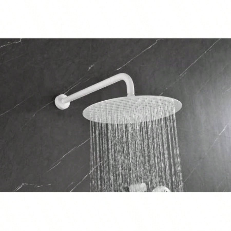 Shower System with Shower, Hand Shower, Slide Bar, Bodysprays, Shower Arm, Hose, Trim, and Lever Handles