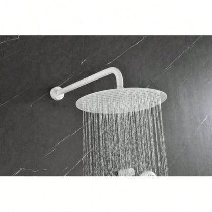Shower System with Shower, Hand Shower, Slide Bar, Bodysprays, Shower Arm, Hose, Trim, and Lever Handles