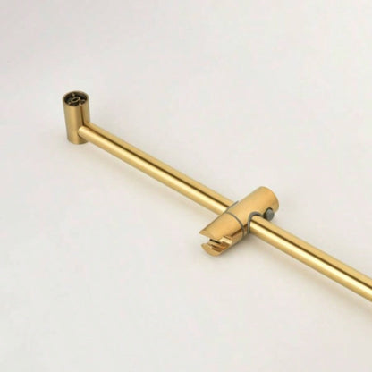 Shower System with Shower, Hand Shower, Slide Bar, Bodysprays, Shower Arm, Hose, Trim, and Lever Handles